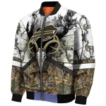 customized buffalo bills deer skull camouflage white bomber jacket best selling