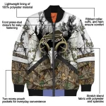 customized buffalo bills deer skull camouflage white bomber jacket best selling