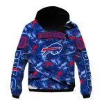 customized buffalo bills shark art blue windbreaker jacket best selling