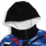 customized buffalo bills shark art blue windbreaker jacket best selling
