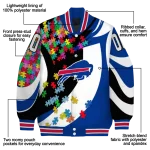 customized buffalo bills stars and stripes slashes blue varsity jacket best selling