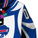 customized buffalo bills stars and stripes slashes blue varsity jacket best selling