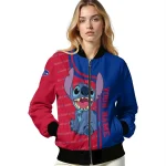 customized buffalo bills stitch laughing blue bomber jacket best selling