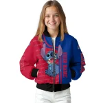 customized buffalo bills stitch laughing blue bomber jacket best selling