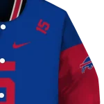 customized buffalo bills team patch blue varsity jacket best selling