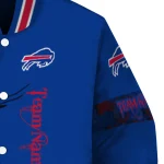customized buffalo bills tribal deer art blue varsity jacket best selling