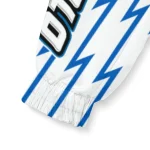 customized buffalo bulls lightning strike grid royal blue windbreaker jacket best selling