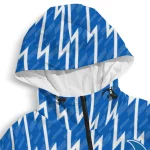 customized buffalo bulls lightning strike grid royal blue windbreaker jacket best selling