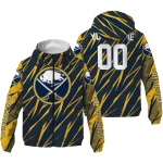 customized buffalo sabres abstract streaks navy blue windbreaker jacket best selling