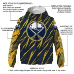 customized buffalo sabres abstract streaks navy blue windbreaker jacket best selling