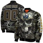 customized buffalo sabres camouflage skull camouflage bomber jacket best selling