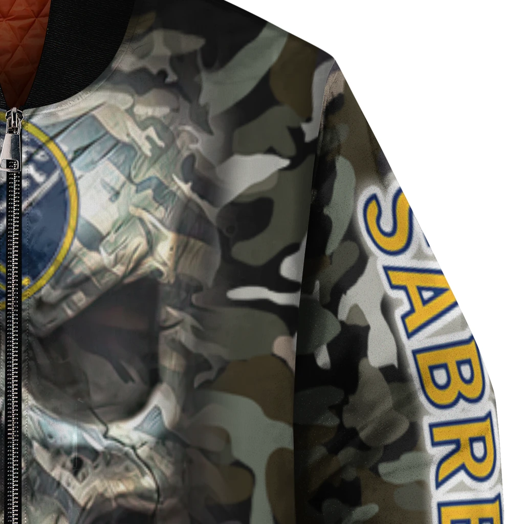 customized buffalo sabres camouflage skull camouflage bomber jacket premium grade customized buffalo sabres camouflage skull camouflage bomber jacket premium grade