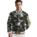 customized buffalo sabres camouflage skull camouflage varsity jacket best selling