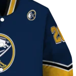 customized buffalo sabres chevron style navy blue varsity jacket best selling