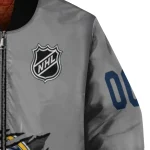 customized buffalo sabres claw streak grey bomber jacket best selling