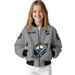 customized buffalo sabres claw streak grey bomber jacket best selling