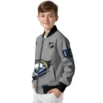 customized buffalo sabres claw streak grey bomber jacket best selling