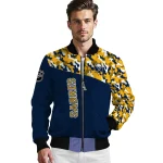 customized buffalo sabres flag scratch effect navy blue bomber jacket best selling