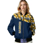 customized buffalo sabres flag scratch effect navy blue bomber jacket best selling