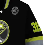 customized buffalo sabres heartbeat accent black green varsity jacket best selling