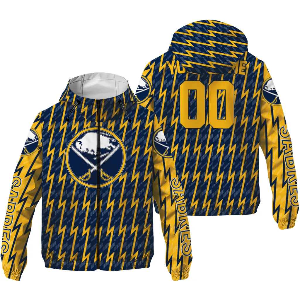 customized buffalo sabres lightning strike grid navy blue windbreaker jacket high quality customized buffalo sabres lightning strike grid navy blue windbreaker jacket high quality