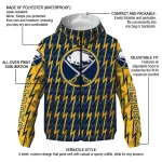customized buffalo sabres lightning strike grid navy blue windbreaker jacket best selling