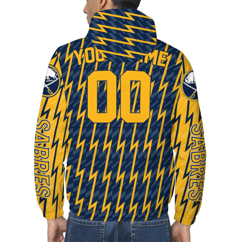 customized buffalo sabres lightning strike grid navy blue windbreaker jacket trendy customized buffalo sabres lightning strike grid navy blue windbreaker jacket trendy