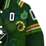 customized buffalo sabres shamrock vortex green varsity jacket best selling