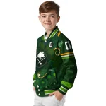 customized buffalo sabres shamrock vortex green varsity jacket best selling
