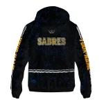 customized buffalo sabres shards cluster navy blue windbreaker jacket best selling