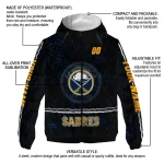 customized buffalo sabres shards cluster navy blue windbreaker jacket best selling