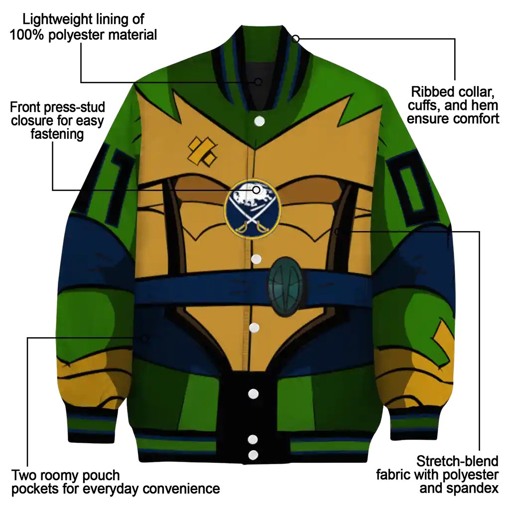customized buffalo sabres turtle armor varsity jacket new arrival customized buffalo sabres turtle armor varsity jacket new arrival