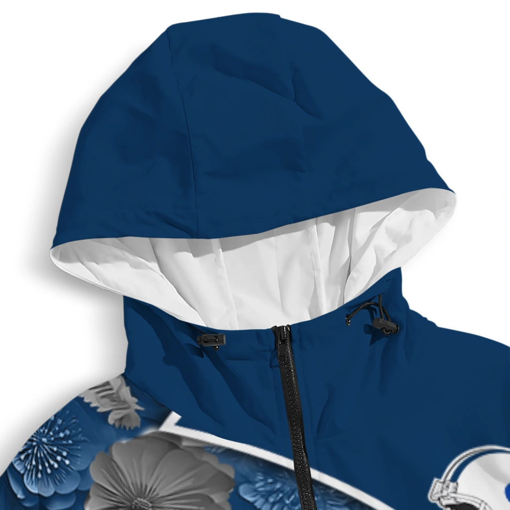 customized byu cougars blossoms helmet blue windbreaker jacket premium grade customized byu cougars blossoms helmet blue windbreaker jacket premium grade
