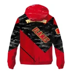 customized calgary flames arrow matrix red black windbreaker jacket best selling