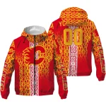 customized calgary flames tribal swirls red windbreaker jacket best selling