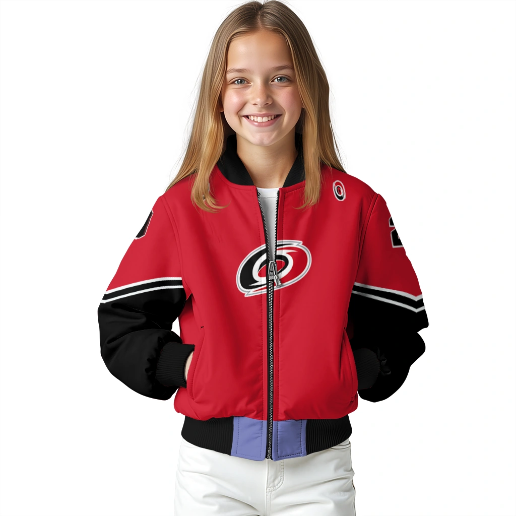 customized carolina hurricanes chevron style red bomber jacket top rated customized carolina hurricanes chevron style red bomber jacket top rated