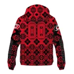 customized carolina hurricanes geometric blossom red windbreaker jacket best selling