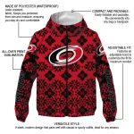 customized carolina hurricanes geometric blossom red windbreaker jacket best selling