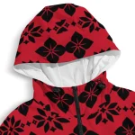 customized carolina hurricanes geometric blossom red windbreaker jacket best selling