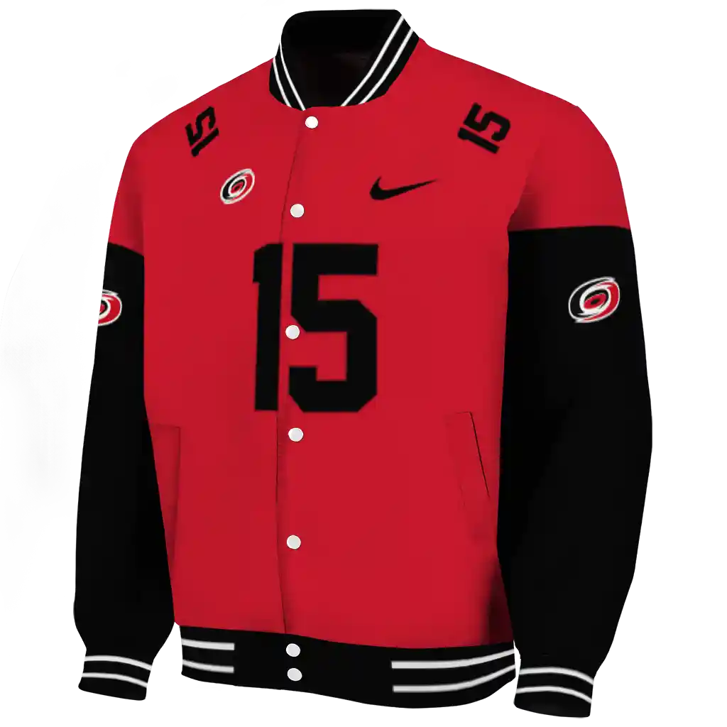 customized carolina hurricanes team patch red varsity jacket best selling customized carolina hurricanes team patch red varsity jacket best selling