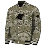customized carolina panthers camouflage abstract camouflage varsity jacket best selling
