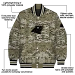 customized carolina panthers camouflage abstract camouflage varsity jacket best selling