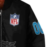 customized carolina panthers claw scratch black bomber jacket best selling