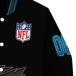 customized carolina panthers claw scratch black varsity jacket best selling