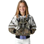 customized central michigan chippewas deer skull camouflage white bomber jacket best selling