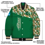 customized charlotte 49ers camouflage splash green varsity jacket best selling