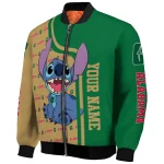 customized charlotte 49ers stitch laughing green bomber jacket best selling