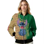 customized charlotte 49ers stitch laughing green bomber jacket best selling