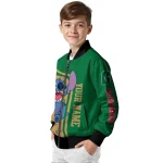 customized charlotte 49ers stitch laughing green bomber jacket best selling