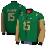 customized charlotte 49ers team patch green bomber jacket best selling